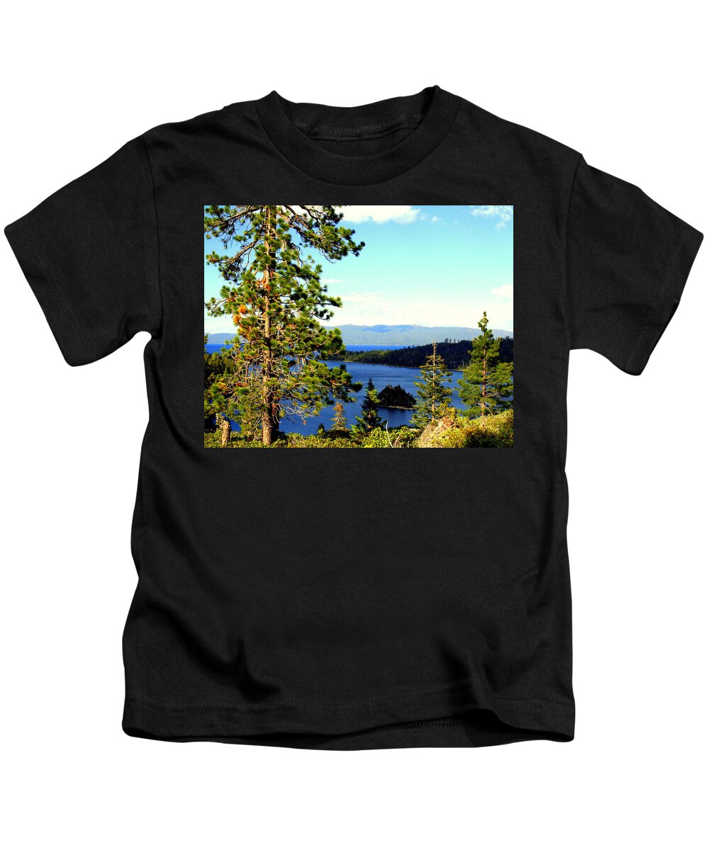 Lake Tahoe Kids T-Shirt featuring the photograph Beautiful Tahoe by Lynn Bawden