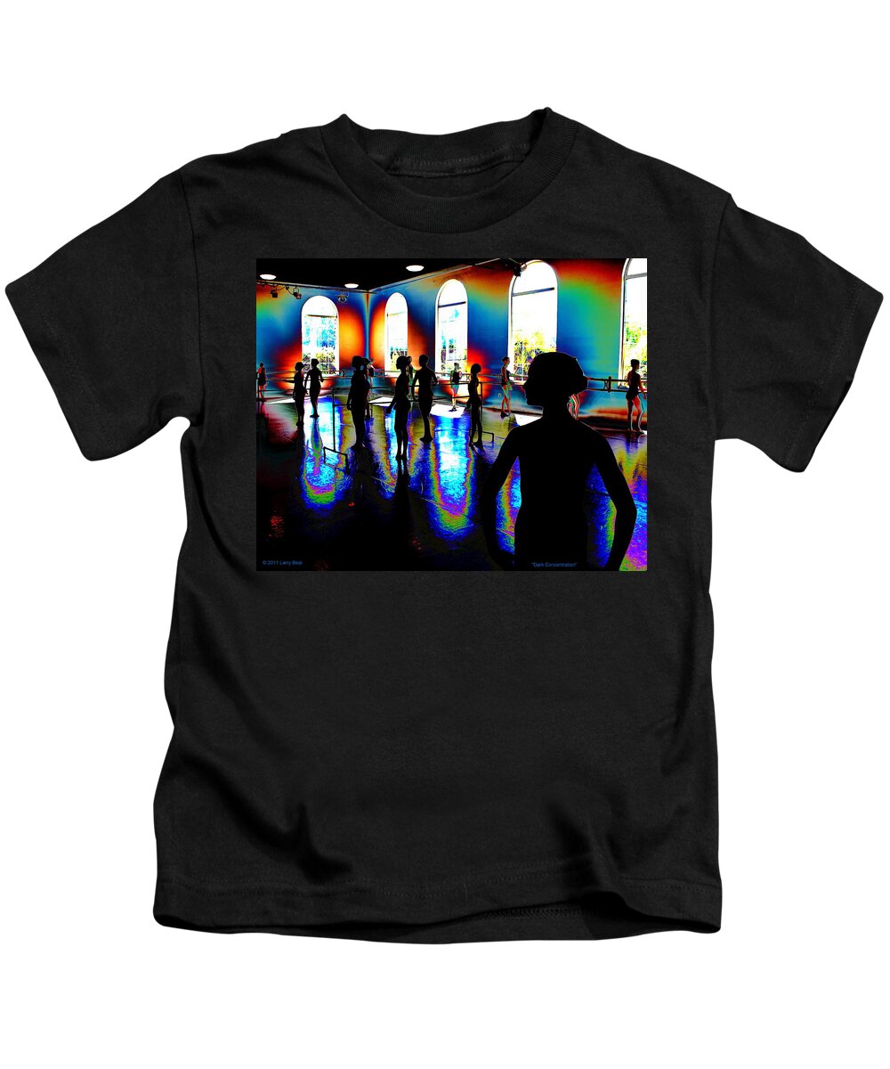 Ballet Kids T-Shirt featuring the digital art Dark Concentration by Larry Beat