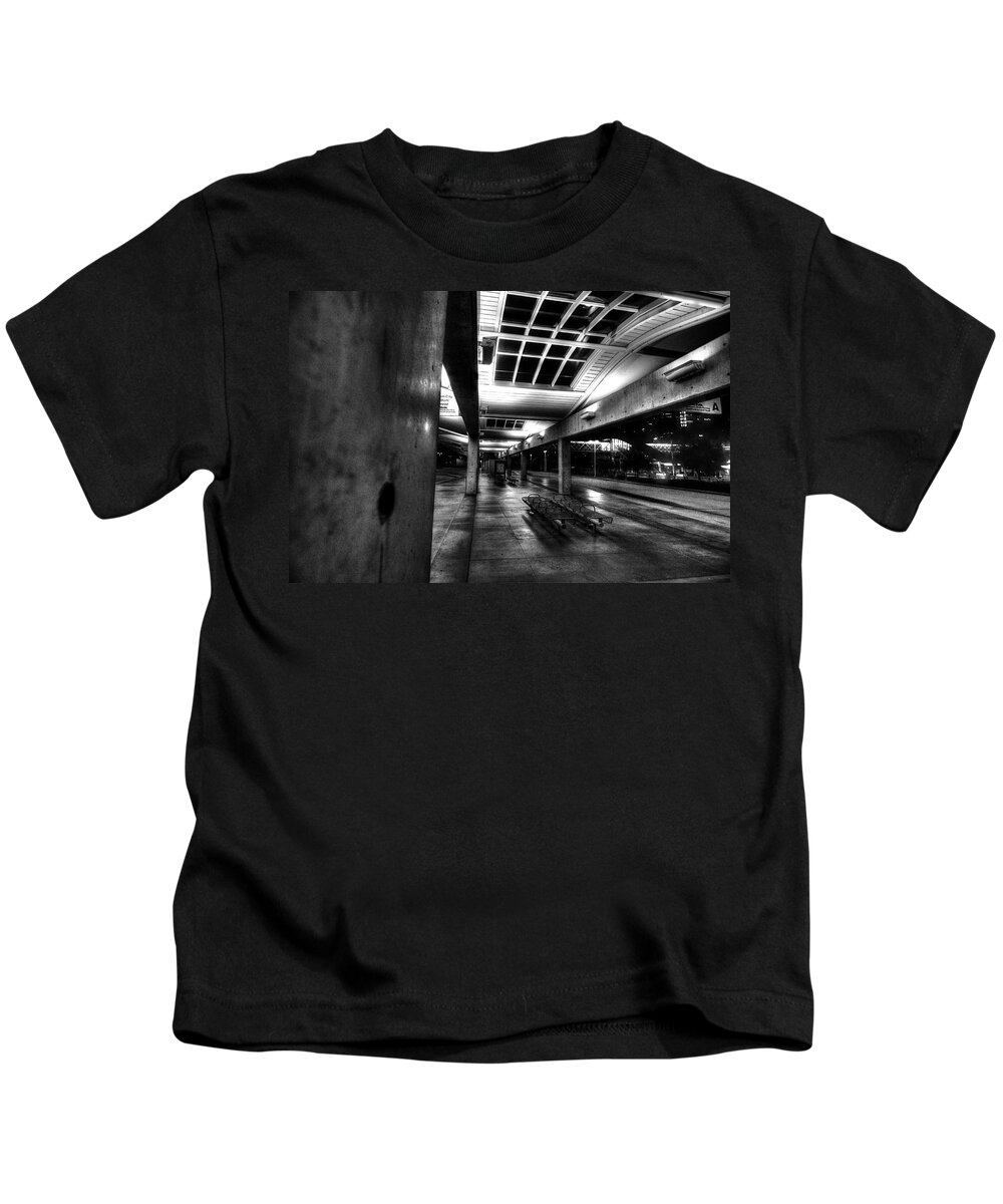 Industrial Kids T-Shirt featuring the photograph Empty and Cold by David Morefield