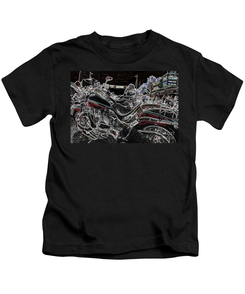 Harley Davidson Kids T-Shirt featuring the photograph Harley Davidson Style 3 by Anthony Wilkening