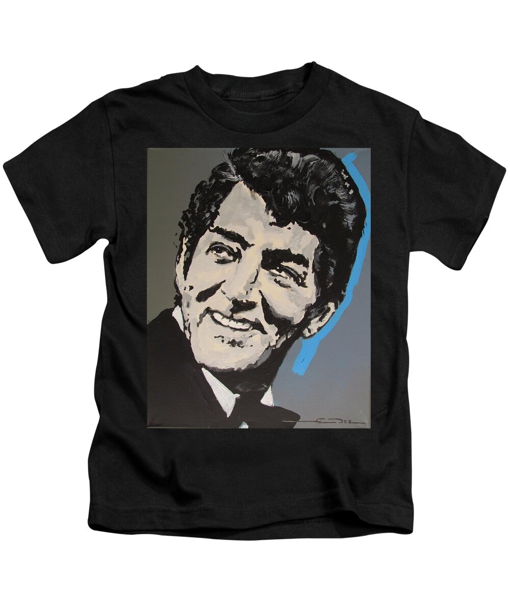 Dean Martin Kids T-Shirt featuring the drawing King of Cool by Eric Dee