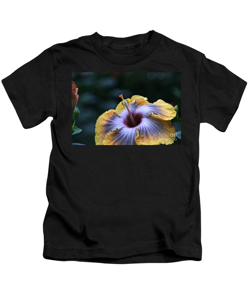 Hibiscus Kids T-Shirt featuring the photograph Multicolor Hibiscus Flower by Byron Varvarigos