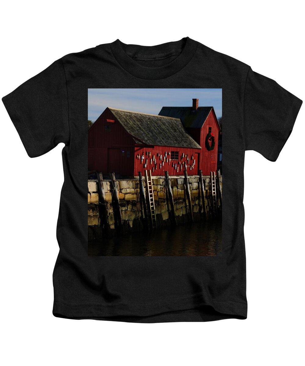 Rockport Kids T-Shirt featuring the photograph Rockport - G by Mark Valentine