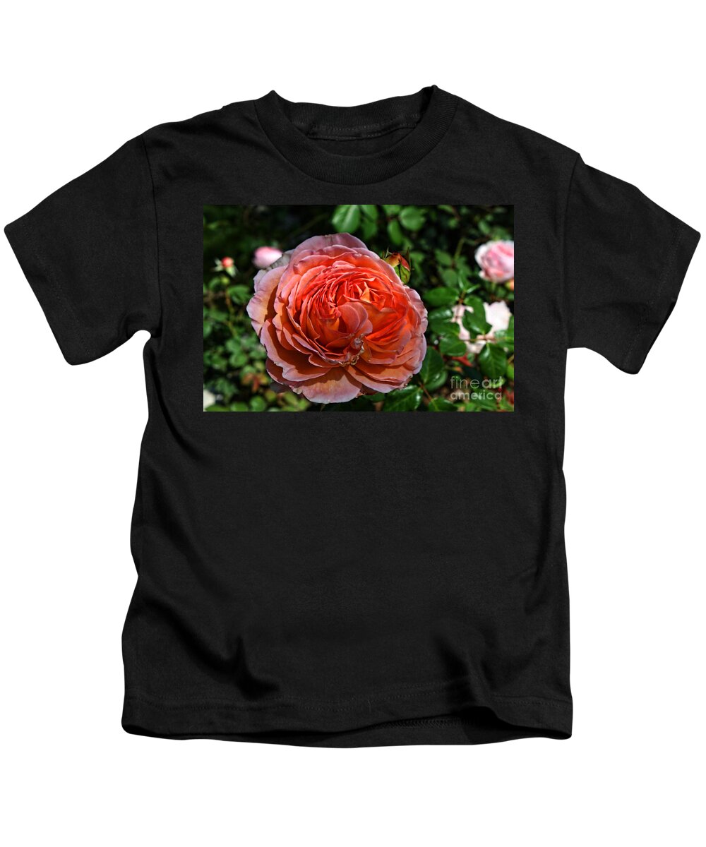 Nixon Presidential Library Museum Kids T-Shirt featuring the photograph Rose Garden-3 by Tommy Anderson