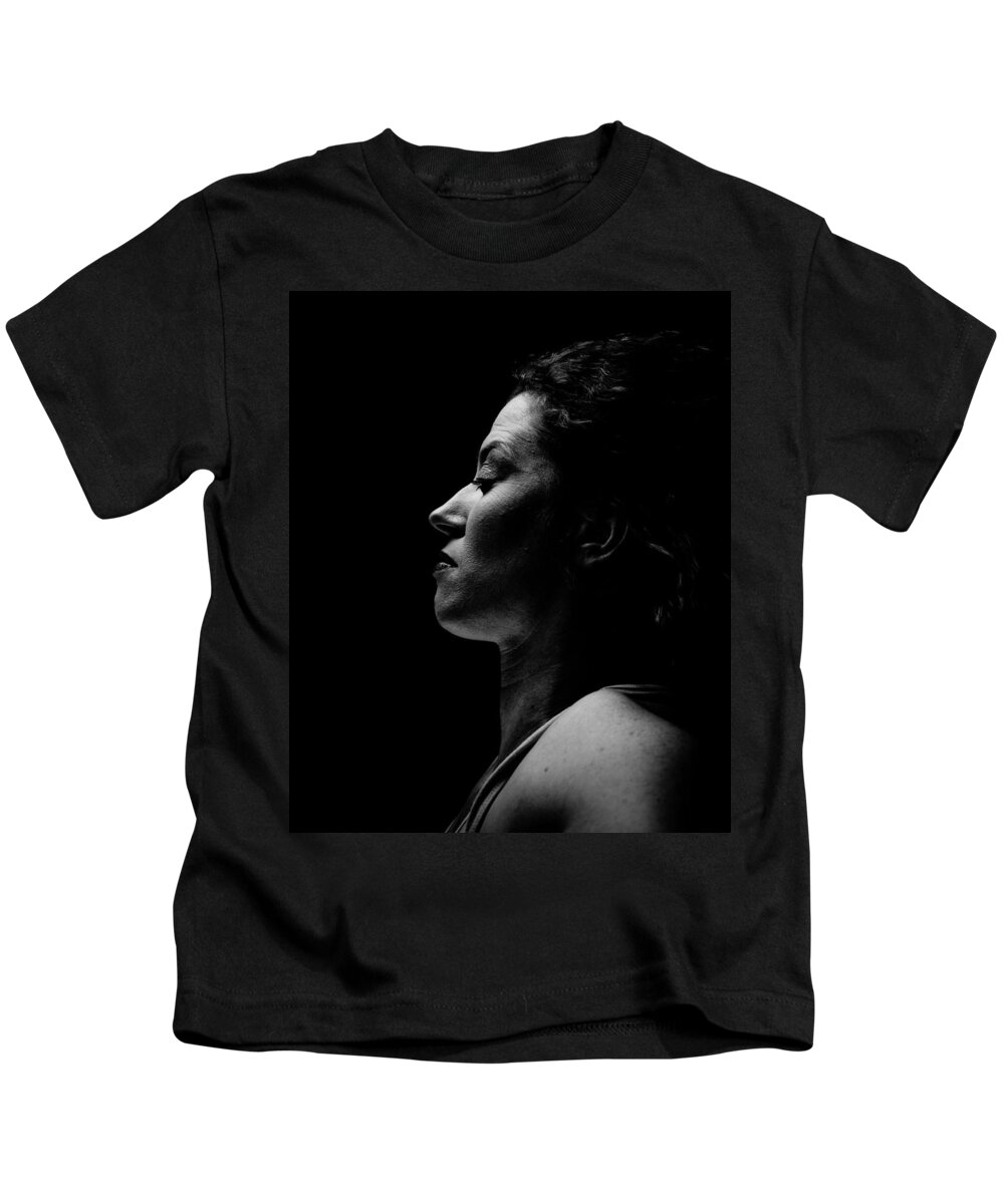Woman Kids T-Shirt featuring the photograph Side profile by Scott Sawyer