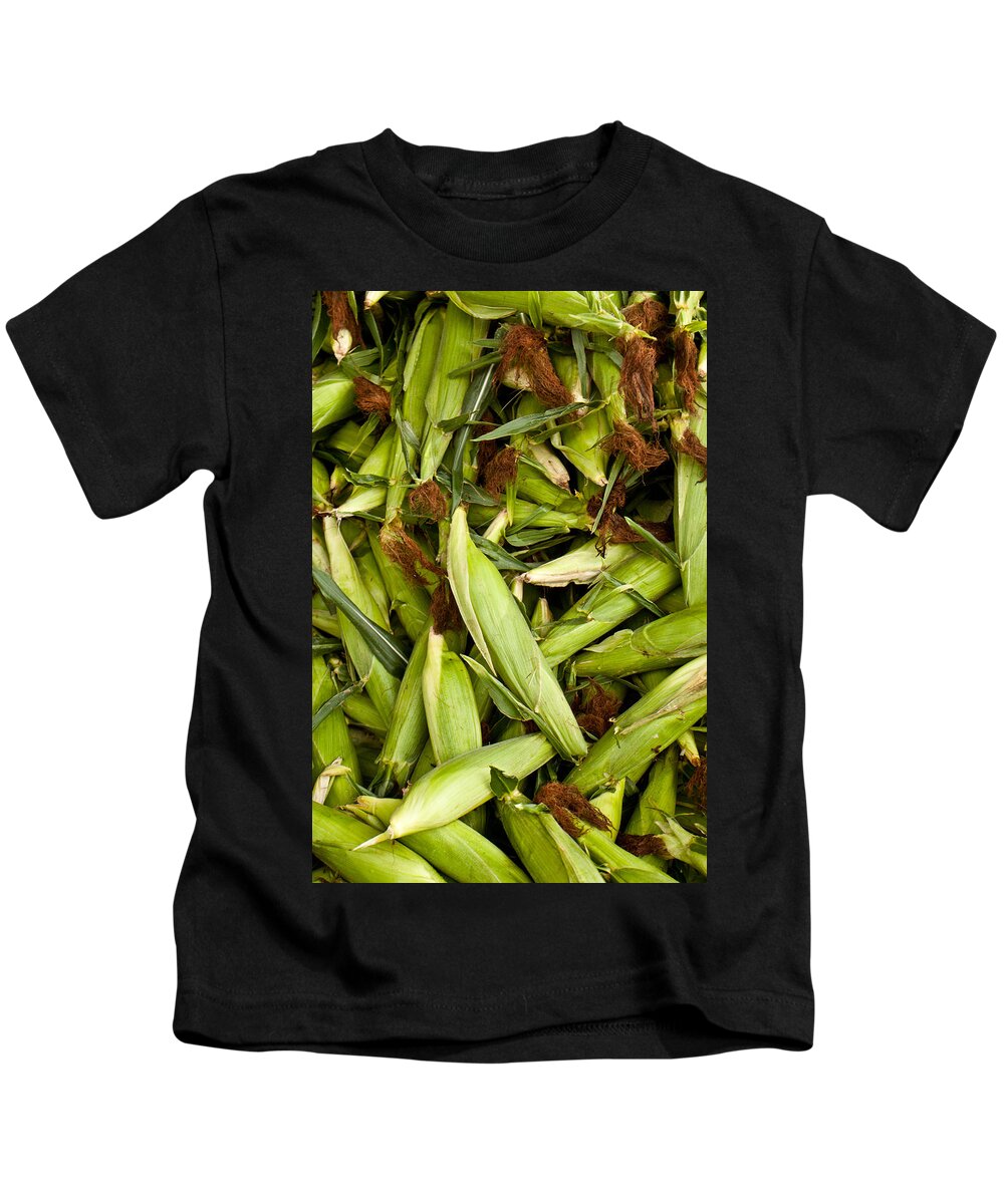 Corn Kids T-Shirt featuring the photograph Sweet Corn by Lauri Novak