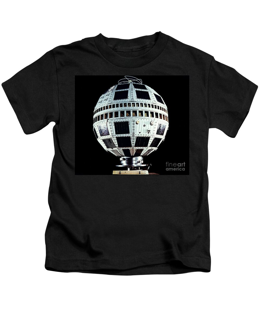 Communication Kids T-Shirt featuring the photograph Telstar 1 Before Launch by Alcatel-Lucent/Bell Labs