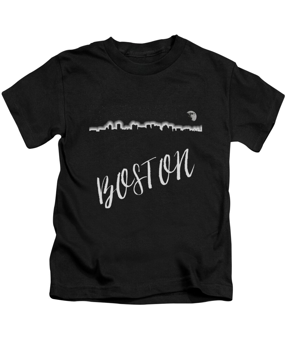 Boston Kids T-Shirt featuring the photograph Boston Skyline Poster #4 by Joann Vitali