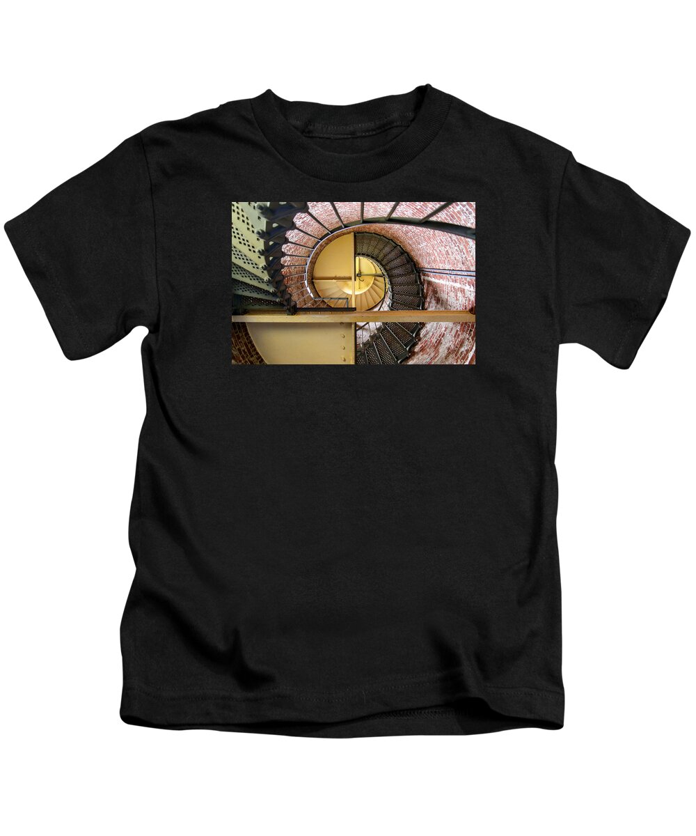 Lighthouse Kids T-Shirt featuring the photograph Cape Blanco Lighthouse #1 by Mike Ronnebeck