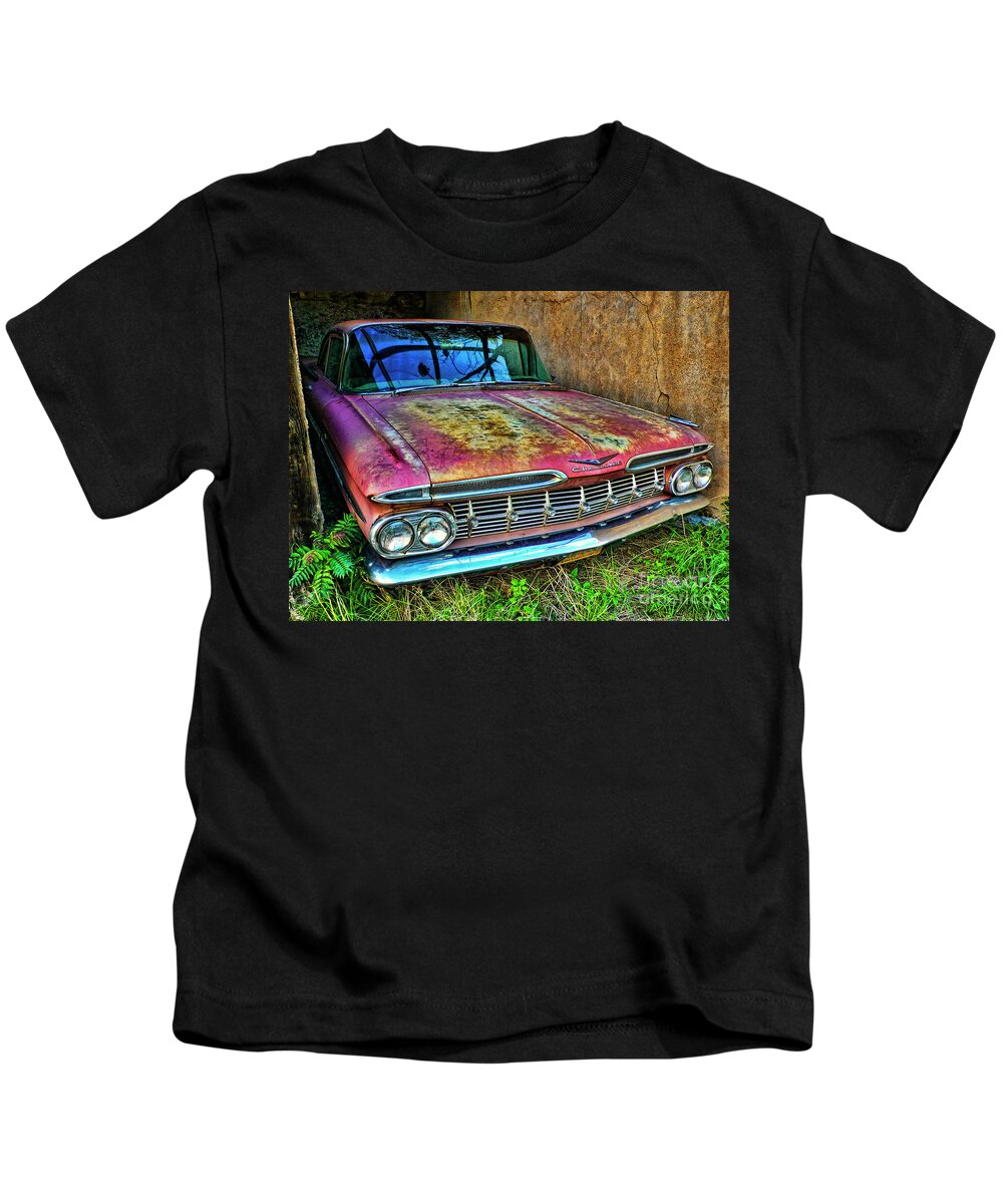 Chevrolet Kids T-Shirt featuring the photograph Classic Chevy #1 by Charlene Mitchell