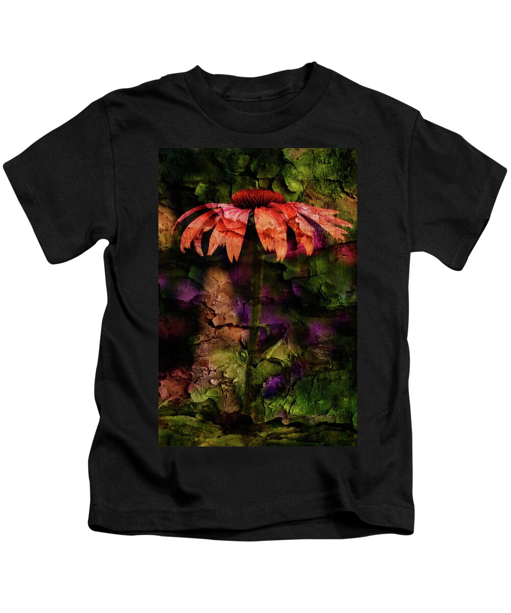 Echinacea Kids T-Shirt featuring the photograph Fragmented Echinacea #1 by Joy Gerow