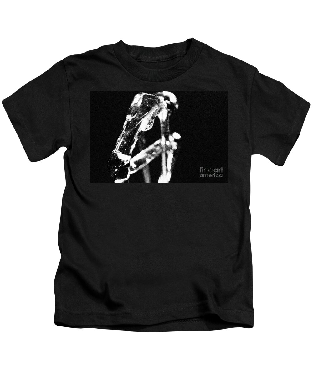 Black And White Kids T-Shirt featuring the photograph Grace 3 #1 by Eileen Gayle