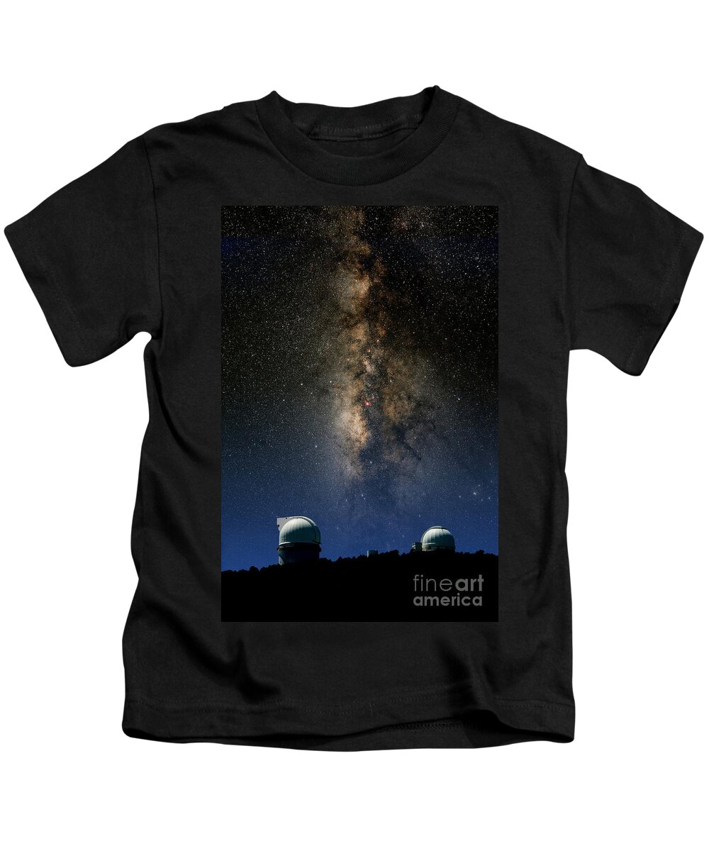Composite Image Kids T-Shirt featuring the photograph Mcdonald Observatory #5 by Larry Landolfi