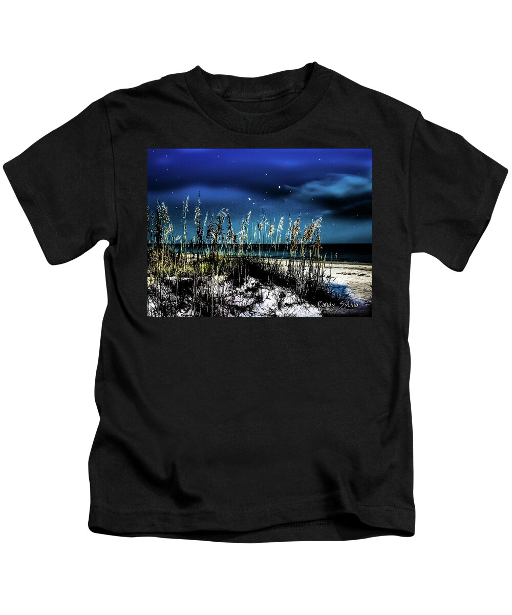 Beach Kids T-Shirt featuring the photograph Night Moves by Randy Sylvia