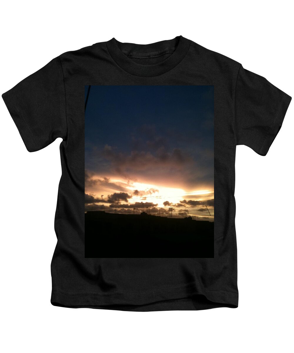 Photograph Kids T-Shirt featuring the photograph Nite Array #1 by Olaoluwa Smith