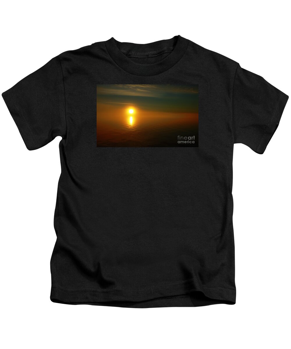 Sunset Kids T-Shirt featuring the photograph Sunset... #2 by Nina Stavlund