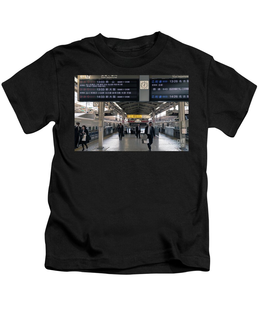 Tokyo Kids T-Shirt featuring the photograph Tokyo to Kyoto, Bullet Train, Japan 3 by Perry Rodriguez