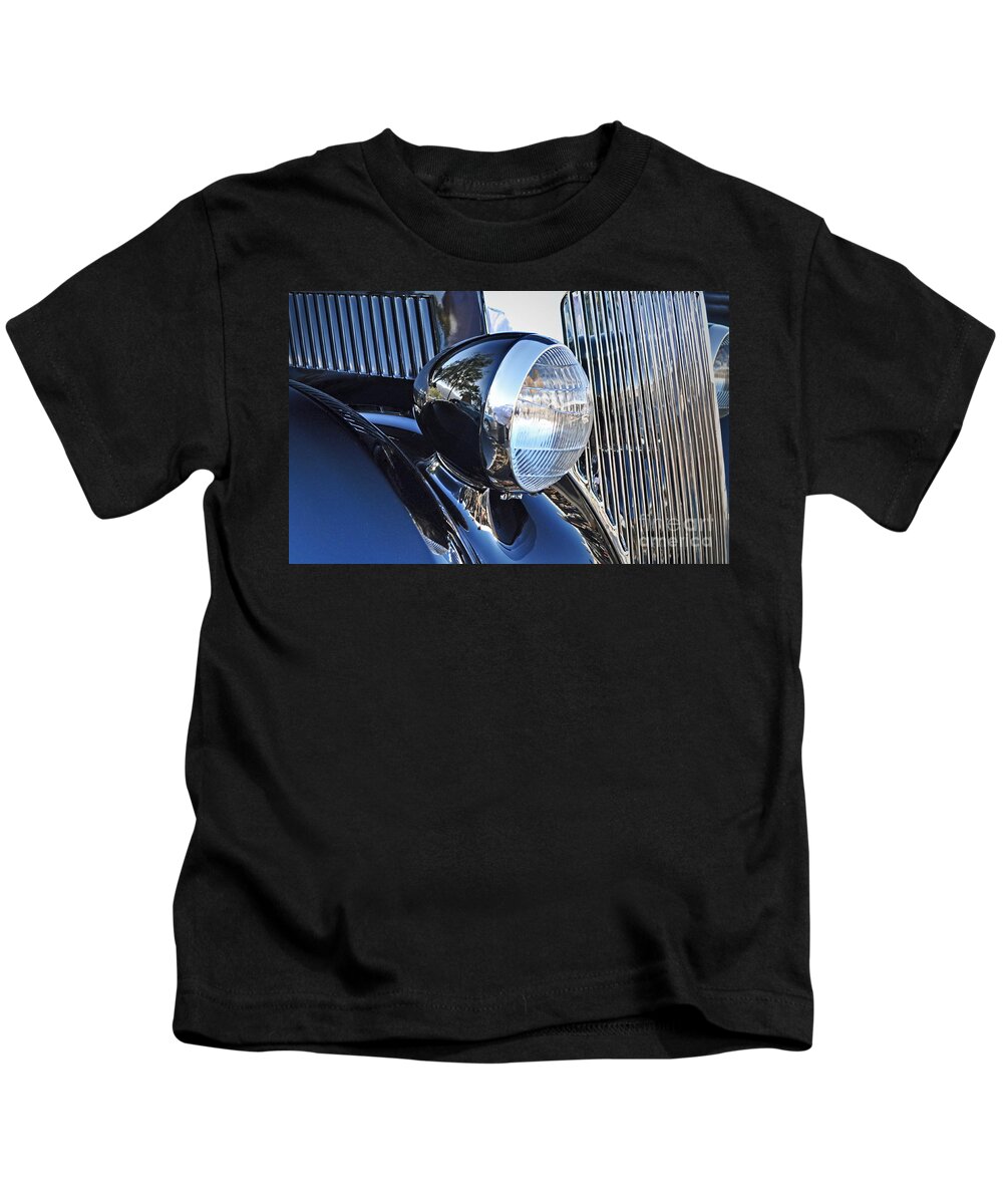 36 Ford Sedan Kids T-Shirt featuring the photograph 1936 Ford 2DR Sedan by Gwyn Newcombe