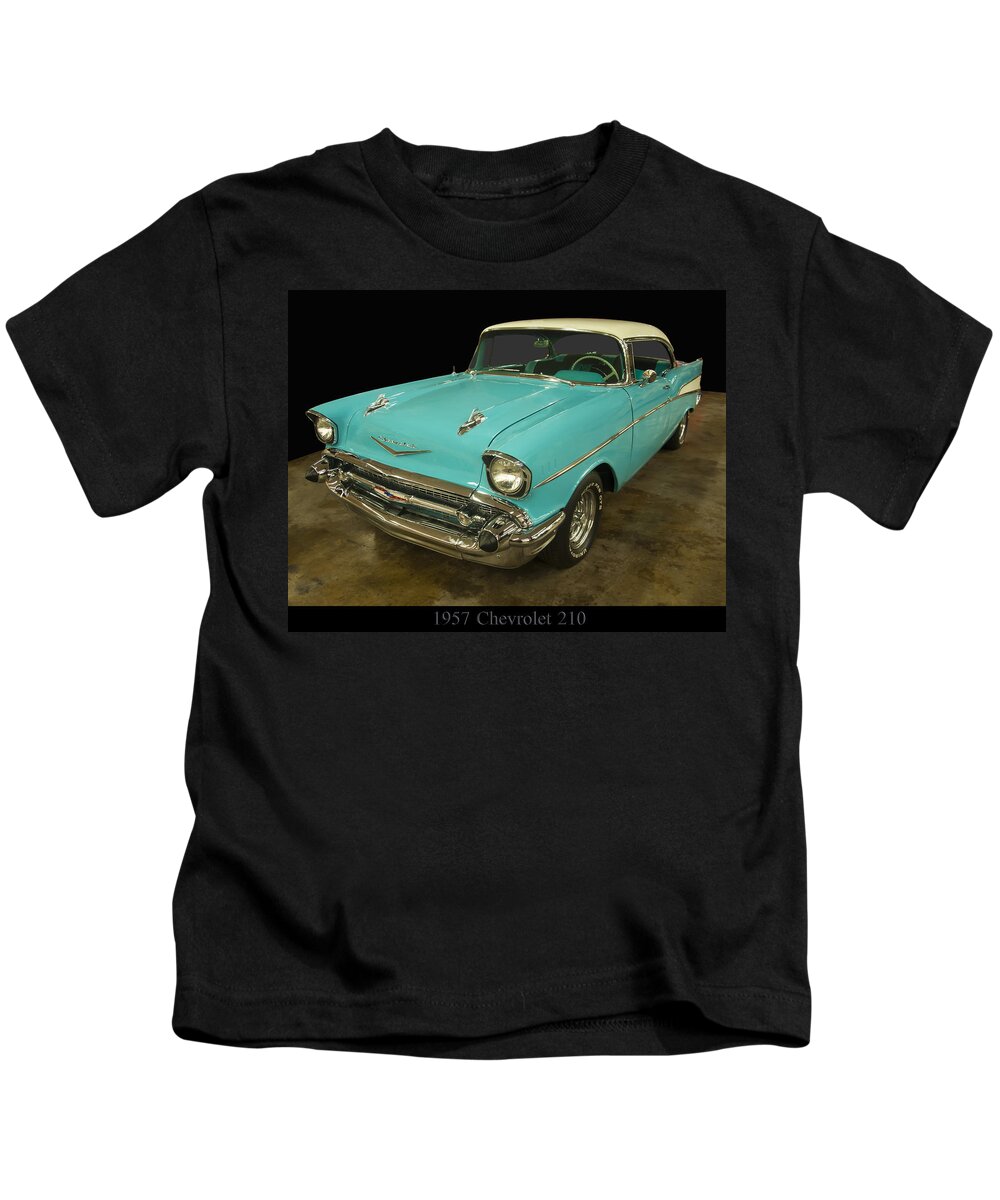 Chevrolet Kids T-Shirt featuring the photograph 1957 Chevrolet 210 by Flees Photos