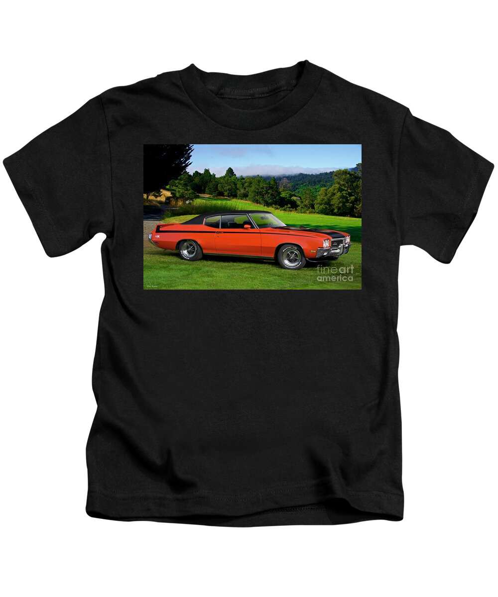 Automobile Kids T-Shirt featuring the photograph 1972 Buick GSX 455 Stage 1 by Dave Koontz