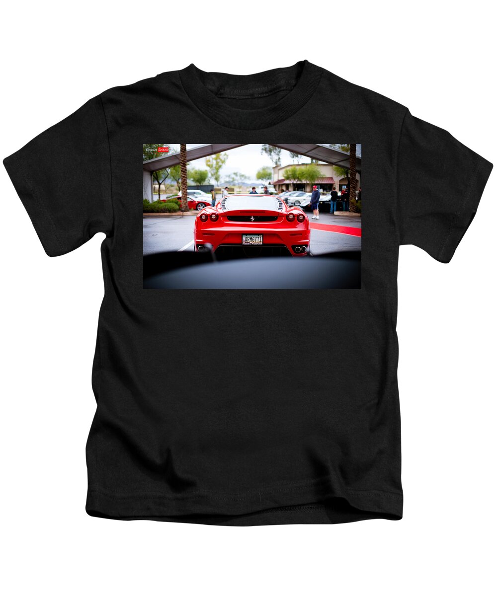 Ferrari 458 Italia Kids T-Shirt featuring the digital art Ferrari 458 Italia #3 by Maye Loeser