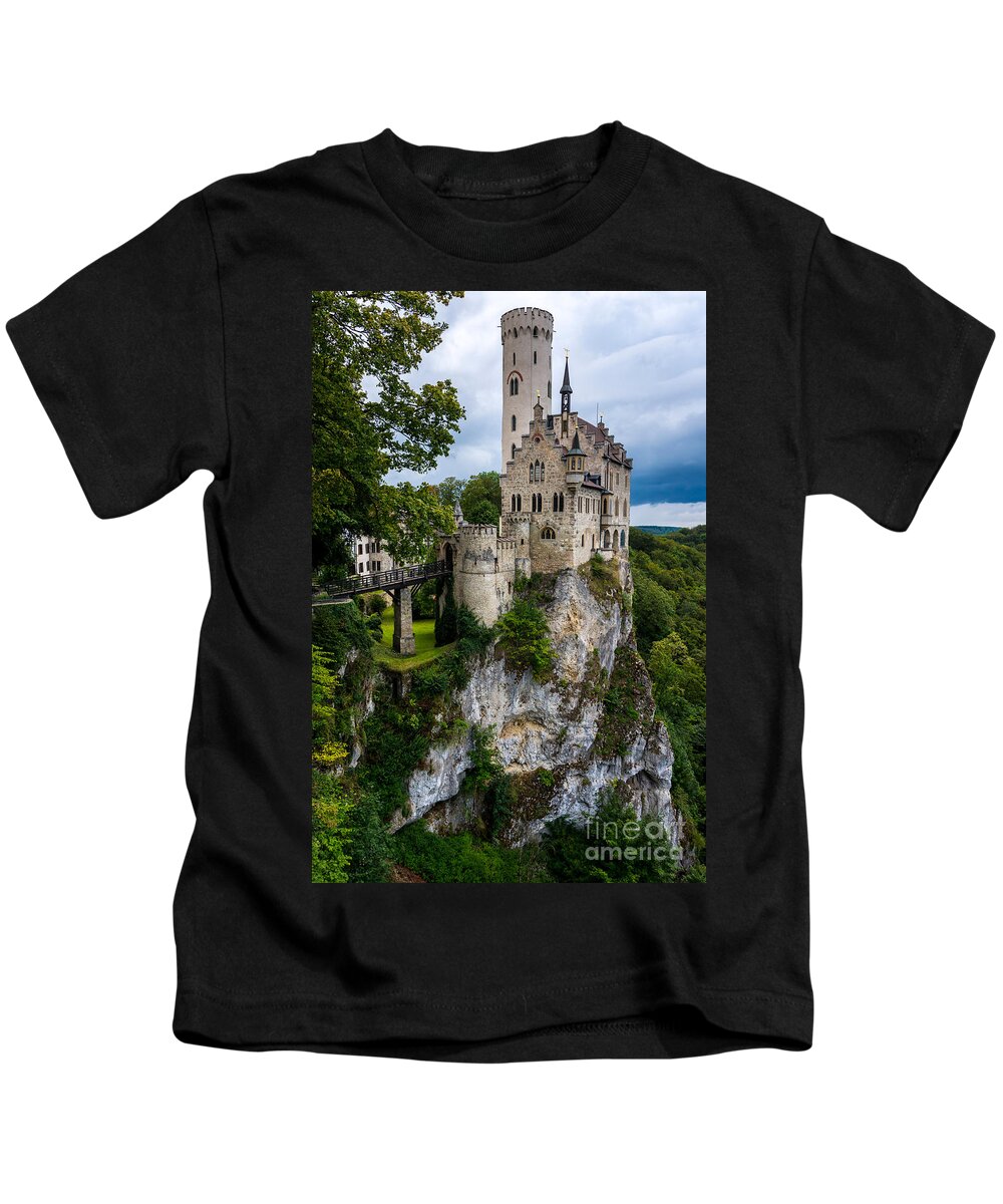 Lichtenstein Castle Kids T-Shirt featuring the photograph Lichtenstein Castle - Baden-Wurttemberg - Germany #3 by Gary Whitton
