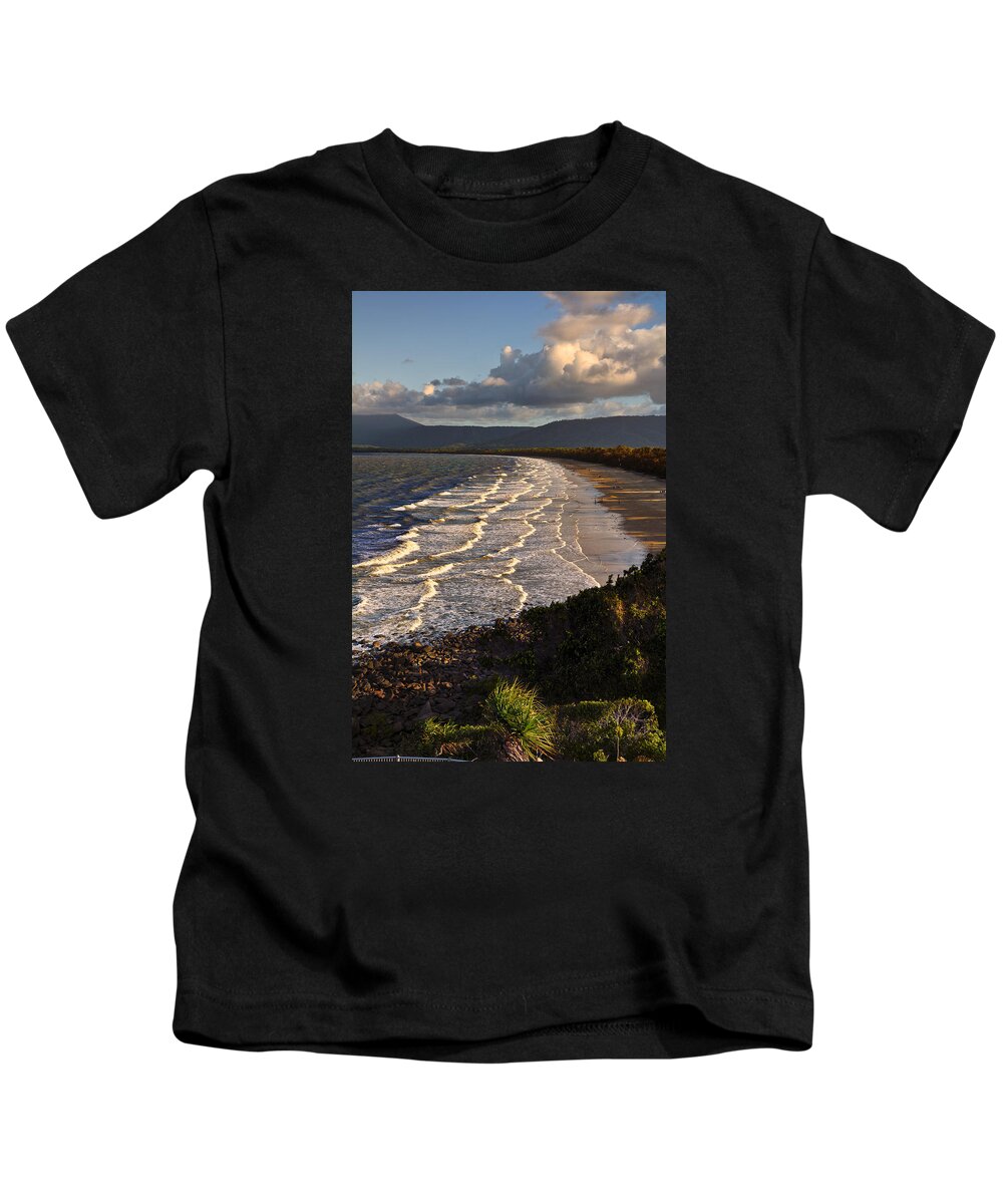 Four Kids T-Shirt featuring the photograph 4 Miles beach 4.40PM by Andrei SKY