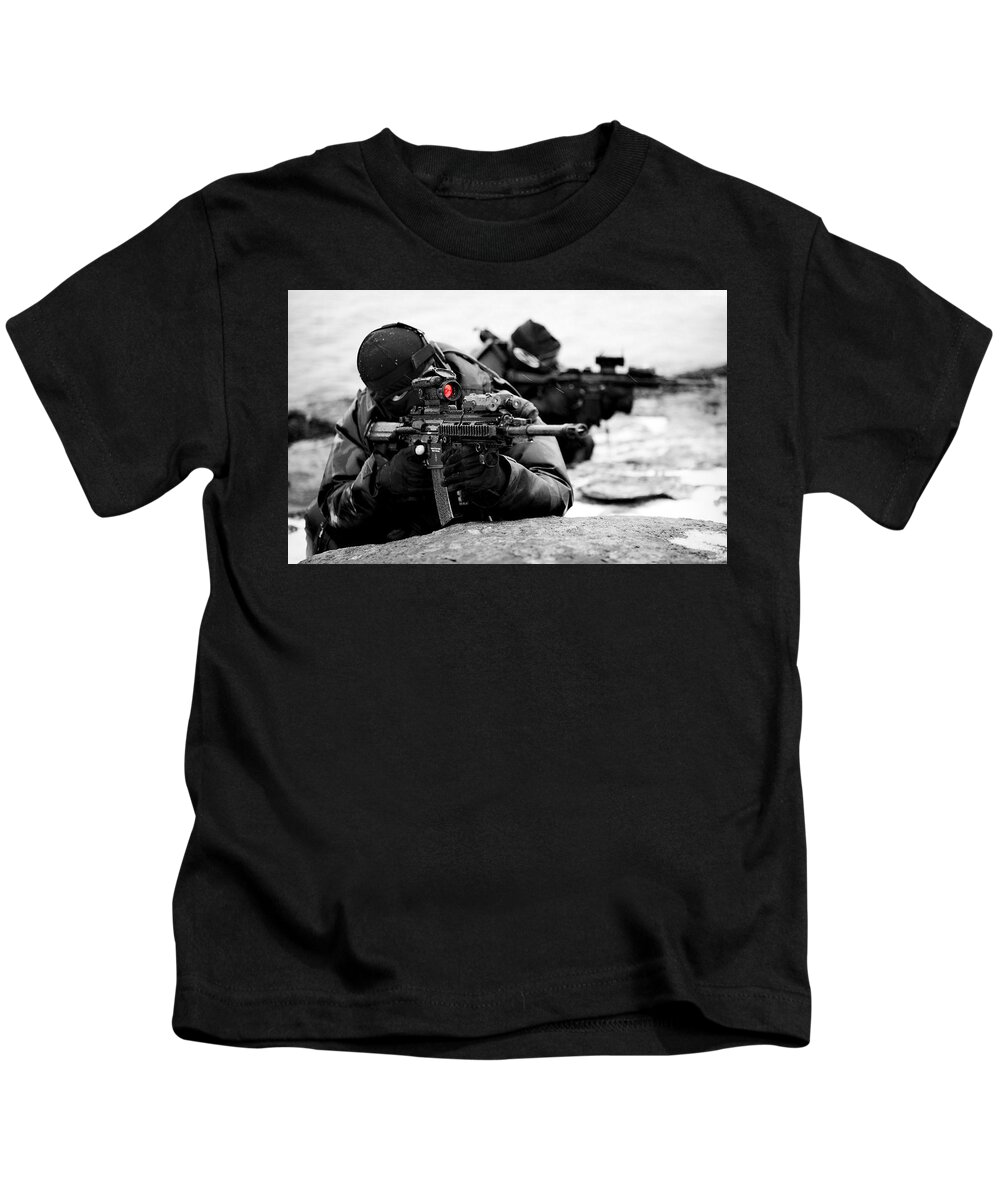 Soldier Kids T-Shirt featuring the photograph Soldier #4 by Mariel Mcmeeking