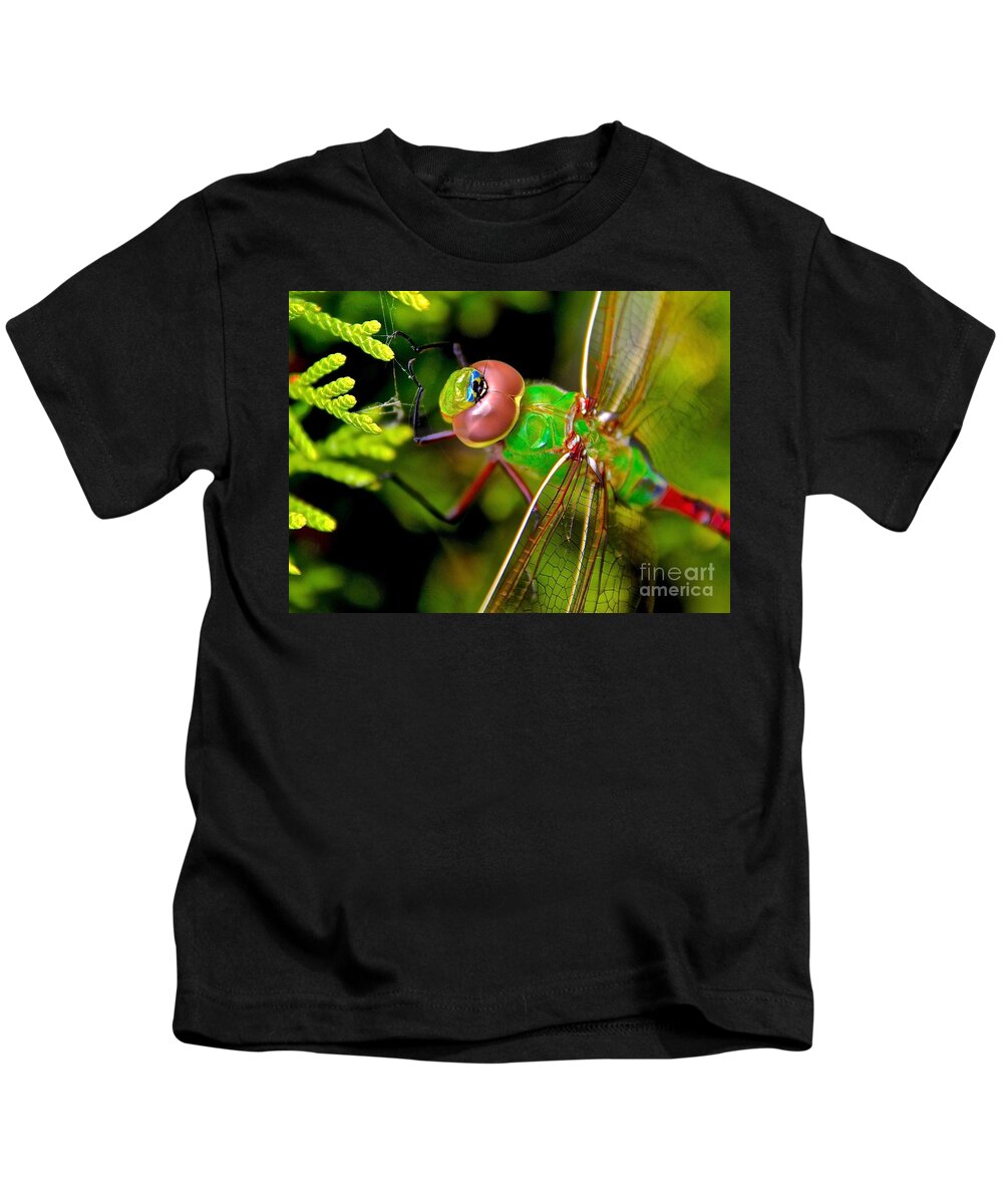 Common Green Draner Kids T-Shirt featuring the photograph Common green draner #6 by Elisabeth Derichs