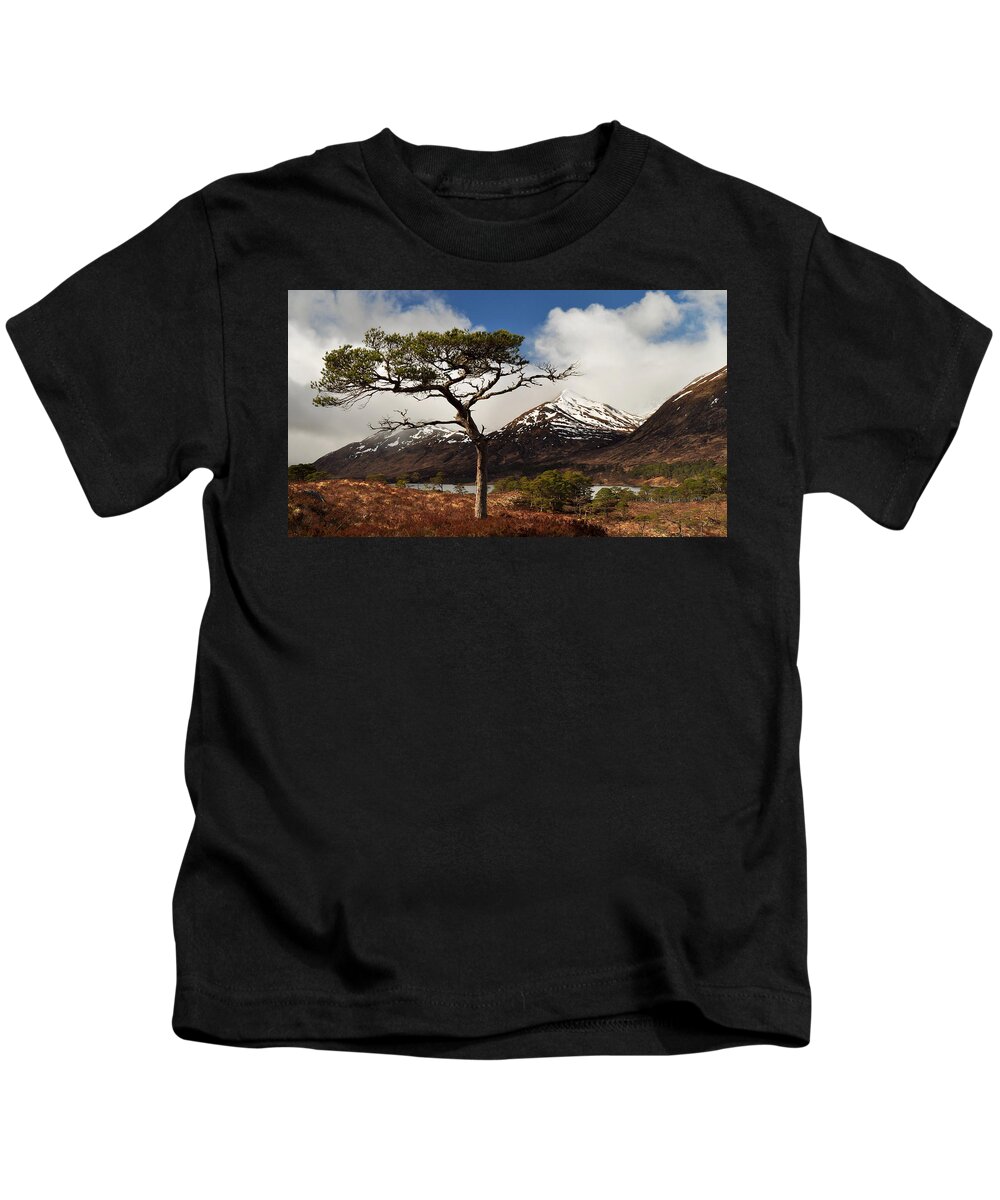 Glen Affric Kids T-Shirt featuring the photograph Glen Affric #5 by Gavin Macrae