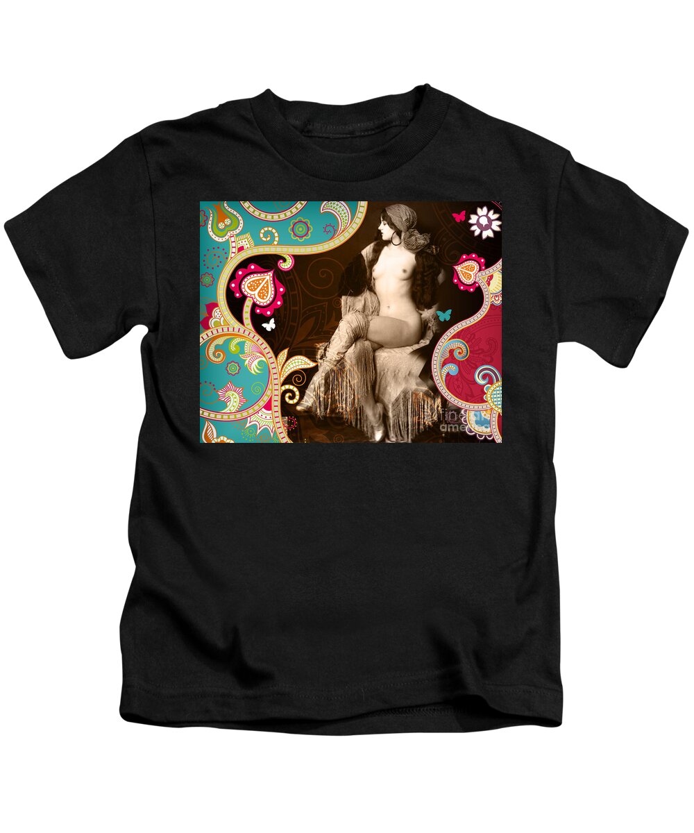Nostalgic Seduction Kids T-Shirt featuring the photograph Nostalgic Seduction Goddess #1 by Chris Andruskiewicz