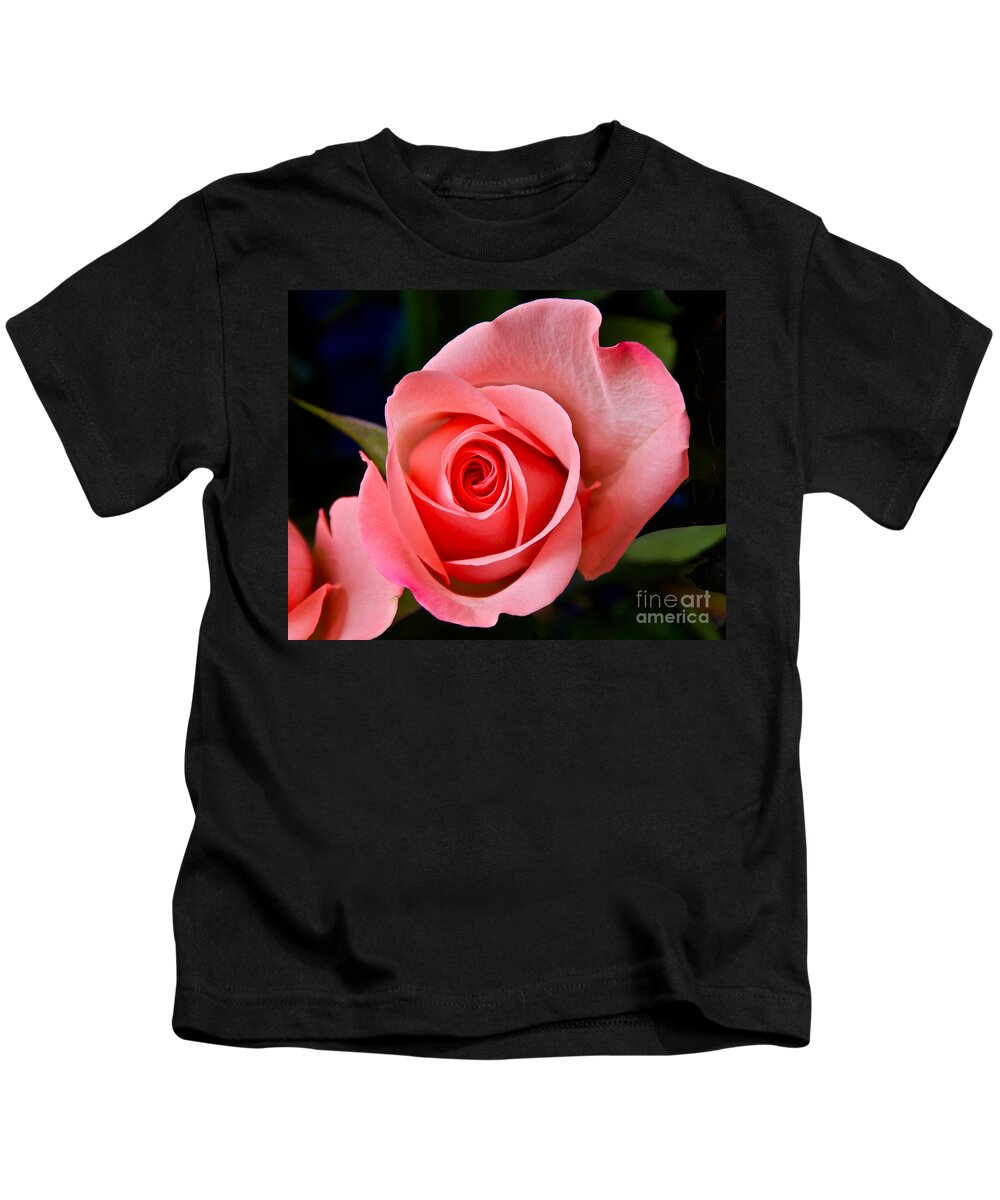 Photography Kids T-Shirt featuring the photograph A Loving Rose by Sean Griffin