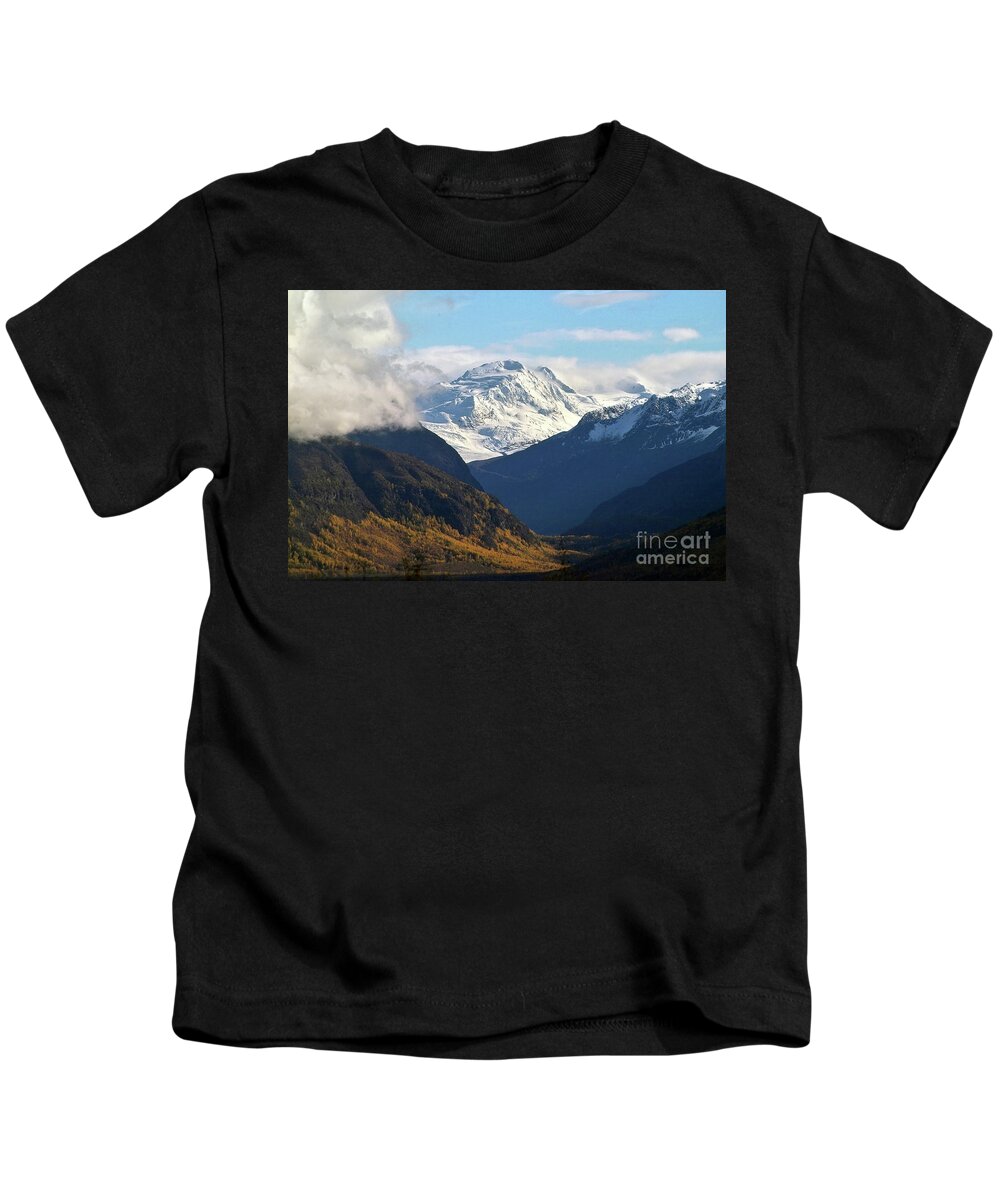 Alaska Kids T-Shirt featuring the photograph Alaska Valley in Fall by Kimberly Blom-Roemer