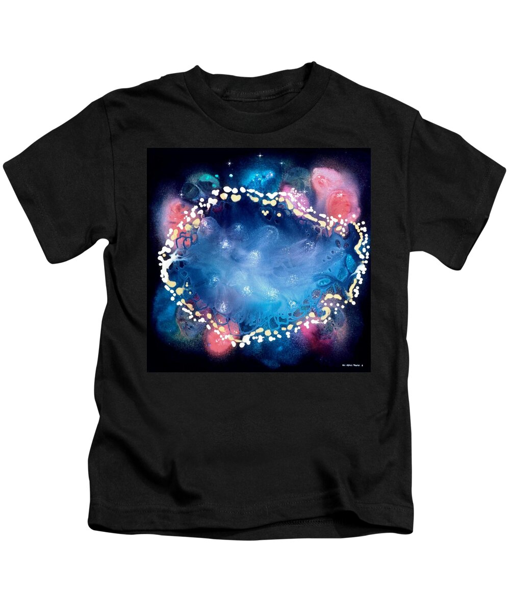 Spiritual Kids T-Shirt featuring the painting Ancient Morning by Lee Pantas