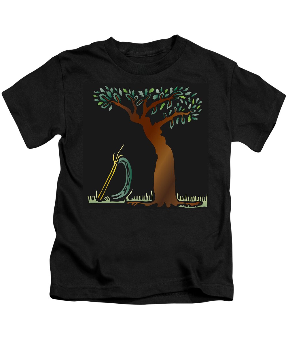 Tree Kids T-Shirt featuring the digital art Arbor Scene by Kevin McLaughlin