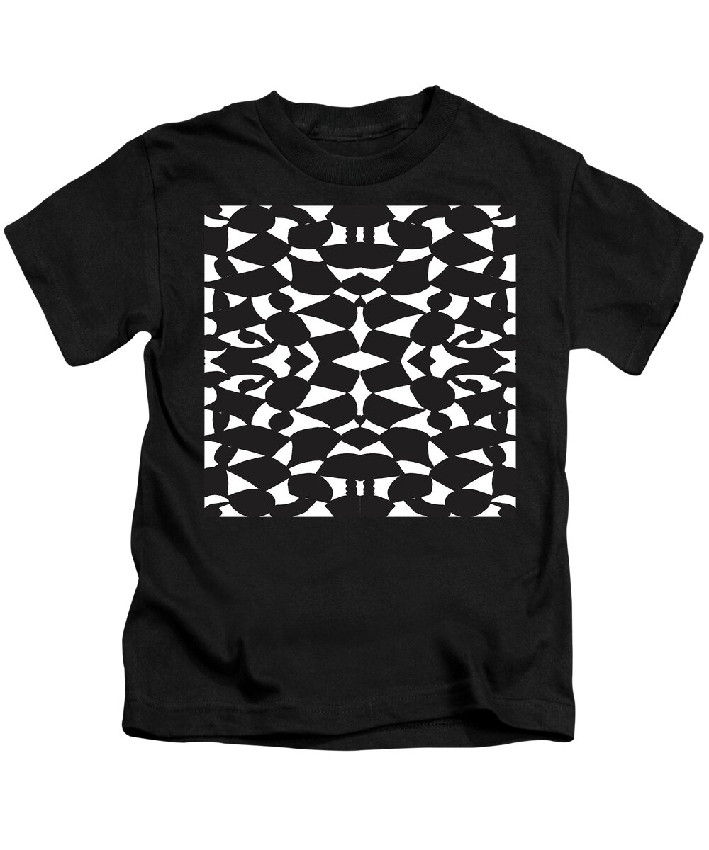 Urban Kids T-Shirt featuring the digital art 037 Antique Shapes by Cheryl Turner