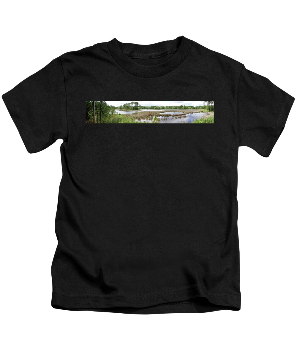 De Kids T-Shirt featuring the photograph Assawoman Wildlife Area, Marsh #05368 by Raymond Magnani
