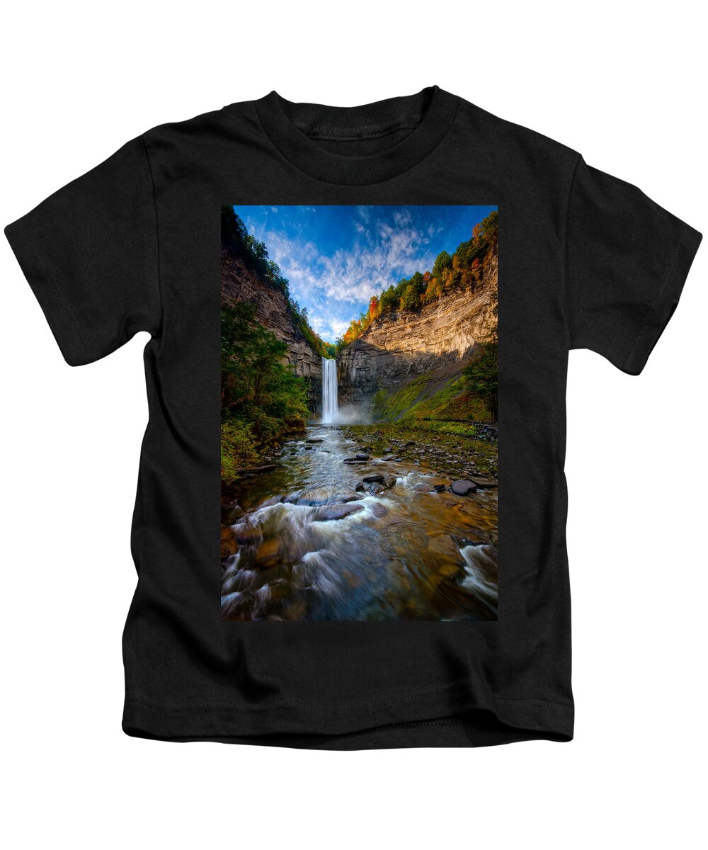Taughannock State Park Kids T-Shirt featuring the photograph Autumn Riches by Neil Shapiro