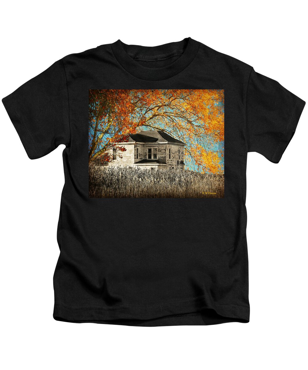 Beauty Surrounds Deserted Home Kids T-Shirt featuring the photograph Beauty Surrounds Deserted Home by Kathy M Krause