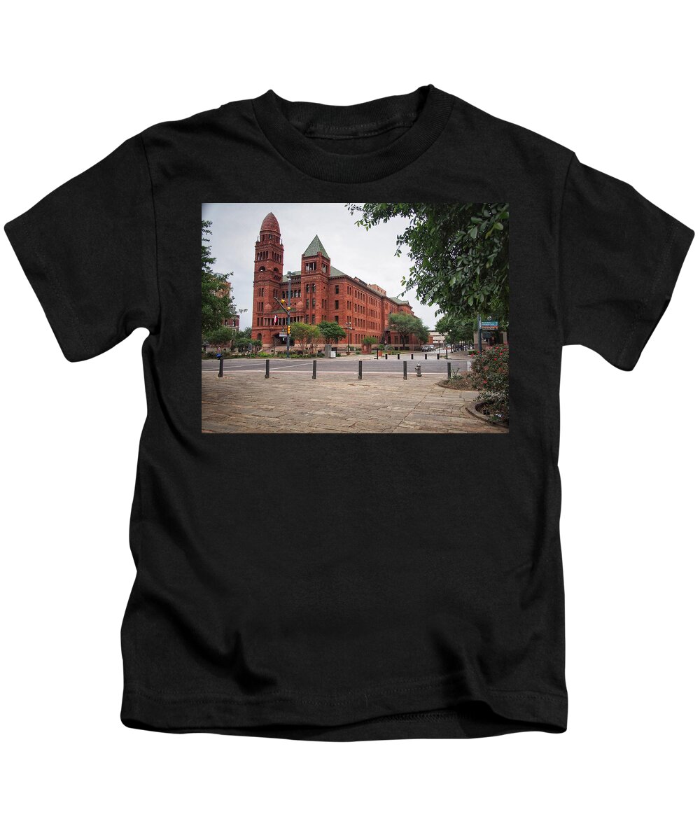 Bexar Kids T-Shirt featuring the photograph Bexar County Courthouse by Buck Buchanan