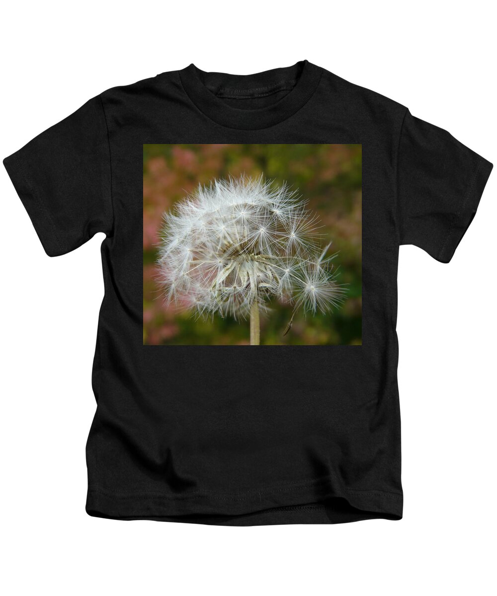 Blowball Kids T-Shirt featuring the photograph Blowball 3 by Valerie Ornstein