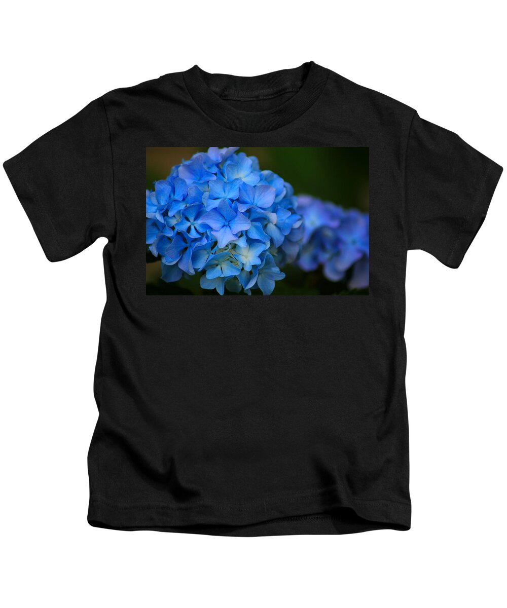 Blue Kids T-Shirt featuring the photograph Blue Beauty by Karen Wagner