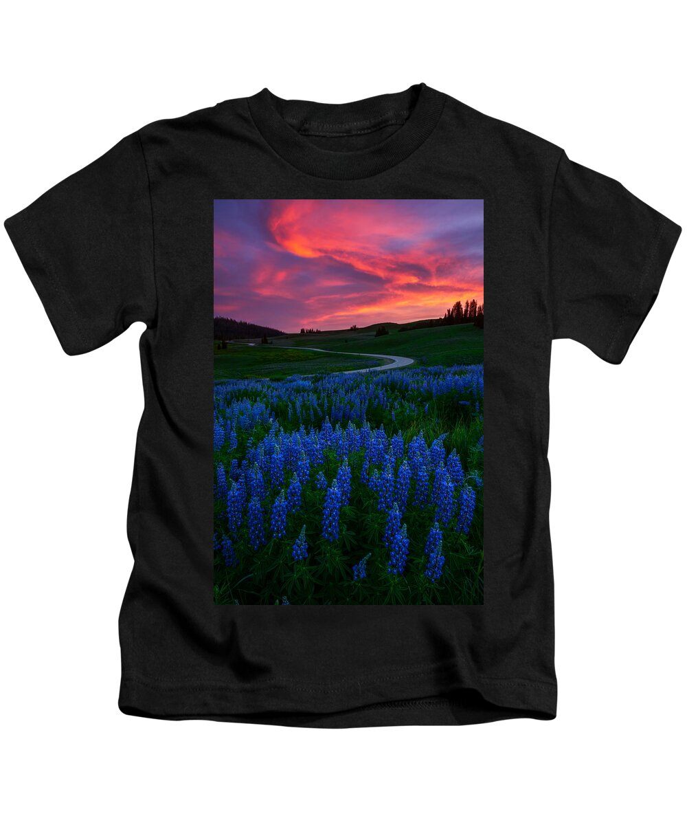 Utah Kids T-Shirt featuring the photograph Blue Flame by Dustin LeFevre