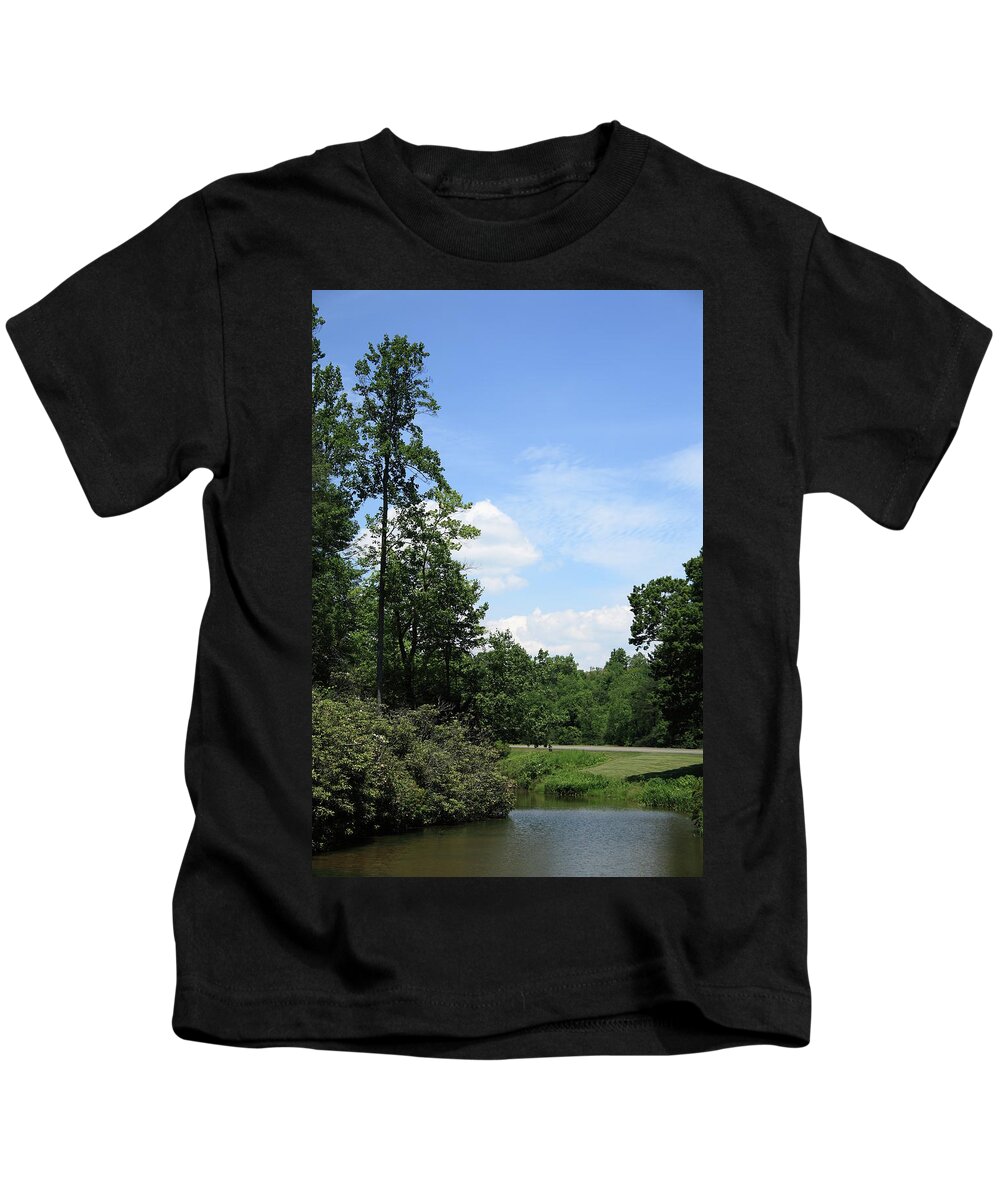 America Kids T-Shirt featuring the photograph Blue Ridge Mountains 16 by Frank Romeo