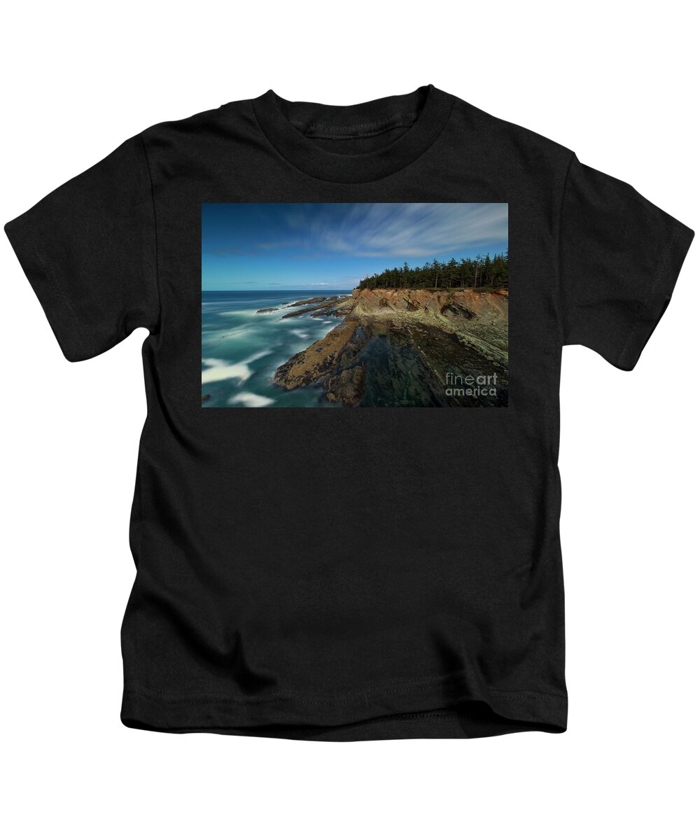 Blue Kids T-Shirt featuring the photograph Blue Sky and Blue Ocean by Masako Metz