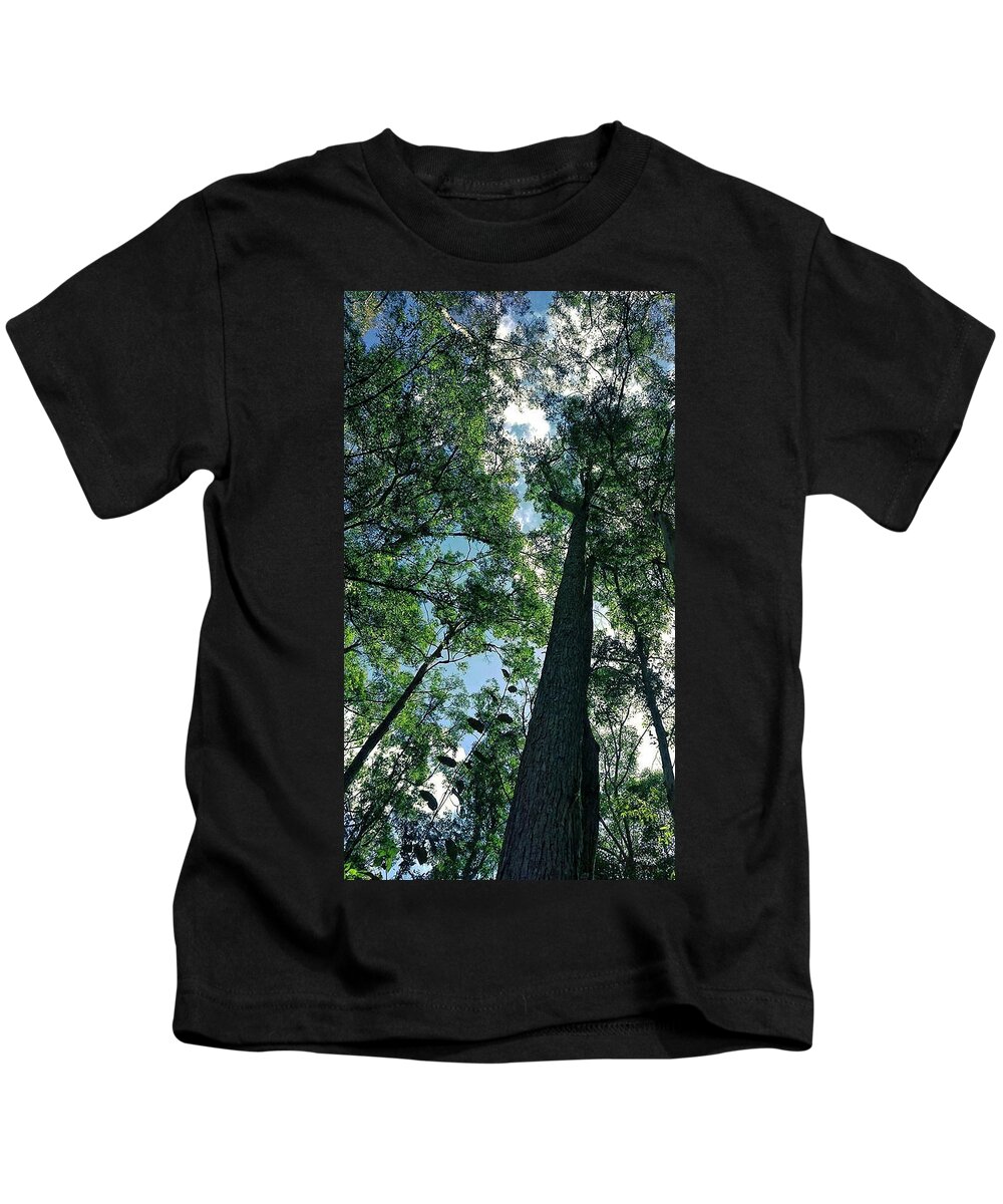 Landscape Kids T-Shirt featuring the photograph Bush Trees by Michael Blaine
