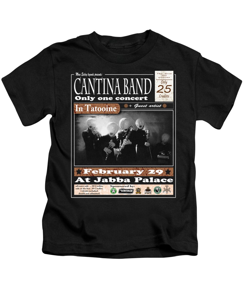 Marty Fielding Lignende Pebish Cantina Band Kids T-Shirt by Jose Francisco Garcia Abad - Pixels