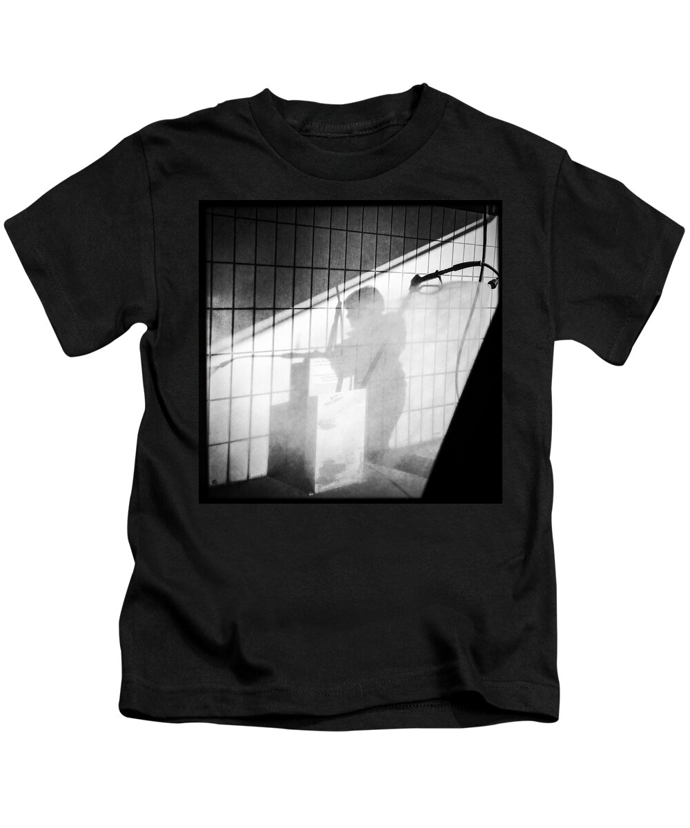 Carwash Kids T-Shirt featuring the photograph Carwash shadow and light by Matthias Hauser