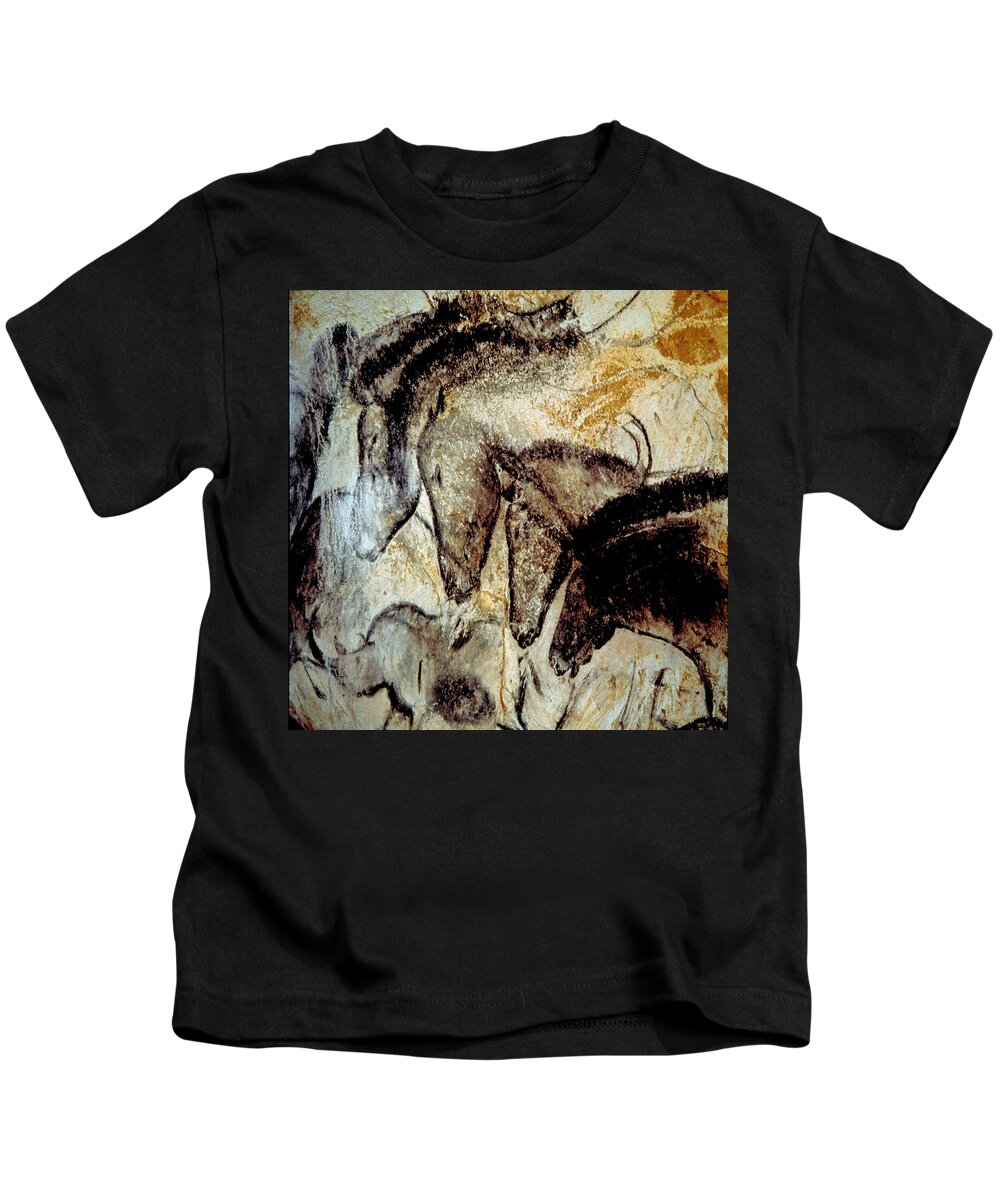 Cave Art Kids T-Shirt featuring the photograph Cave Painting 4 by Andrew Fare