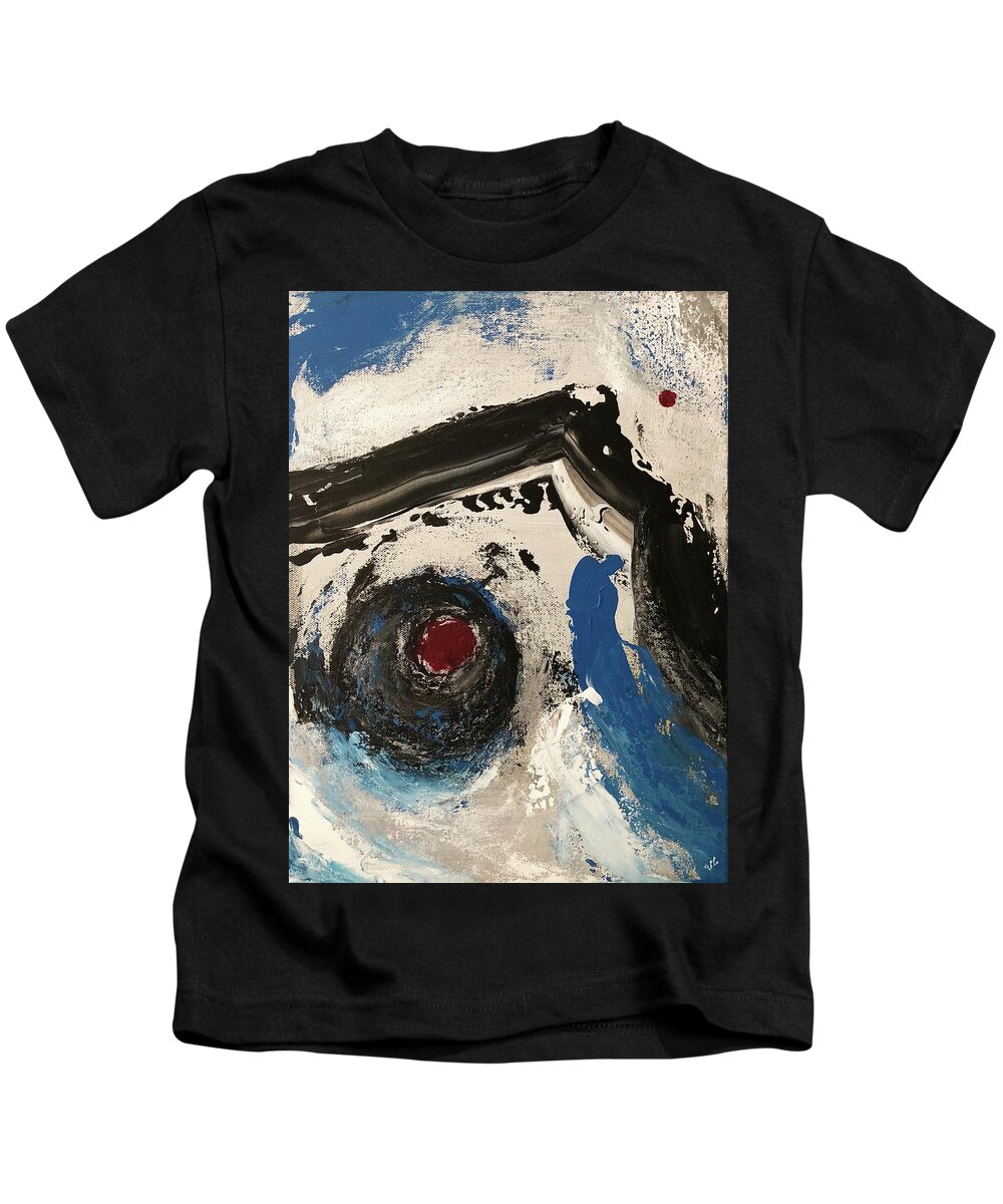 Chaos Kids T-Shirt featuring the painting Chaos by Victoria Lakes